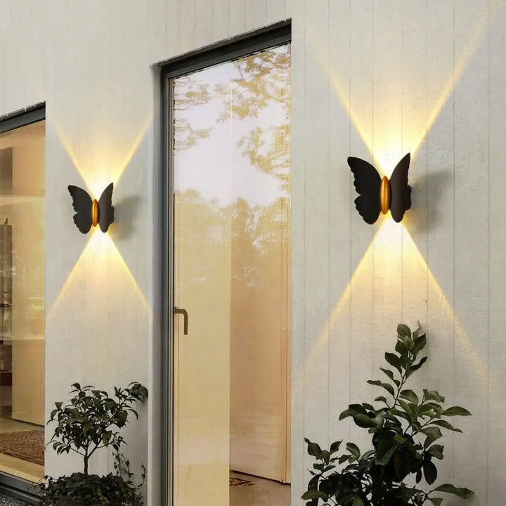 Applique Murale Extérieure En Forme De Papillon Design