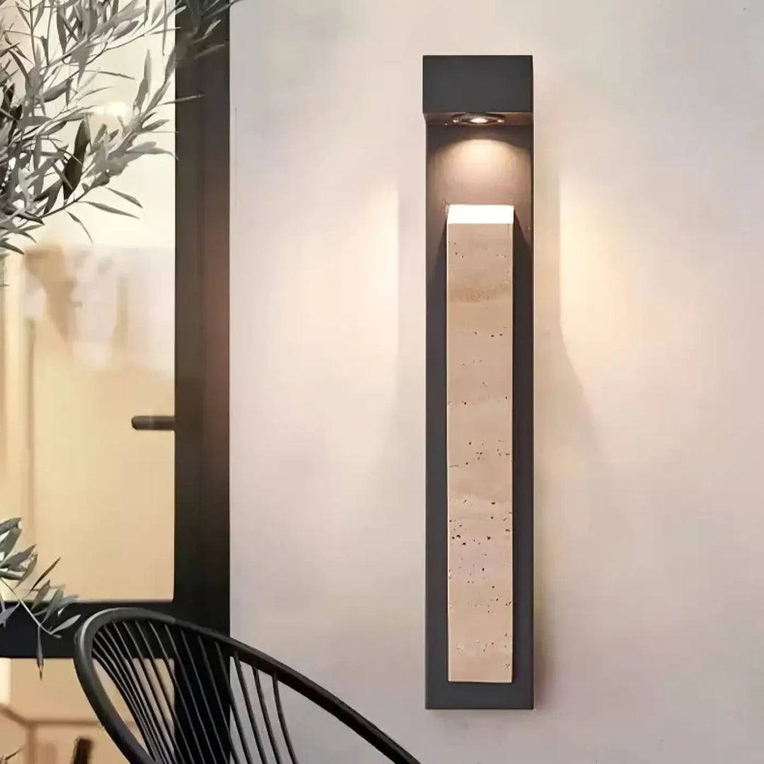 Applique Murale Extérieure LED Design Moderne Longue Noire

