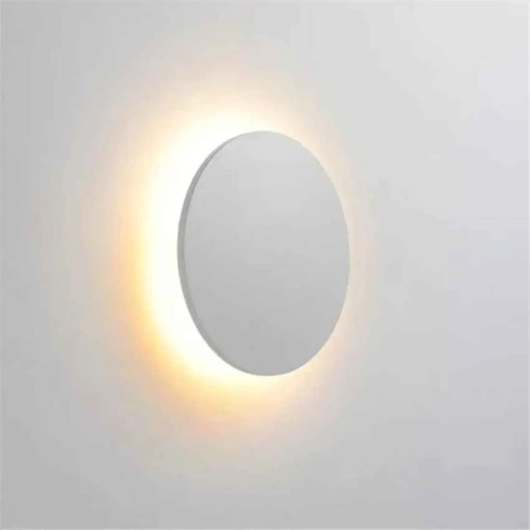 Applique Murale Extérieure LED Ronde En Aluminium Élégant