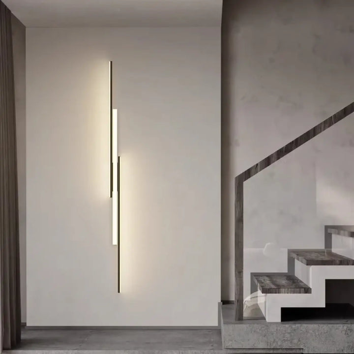 Applique murale fine à LED pour grand couloir de maison moderne

