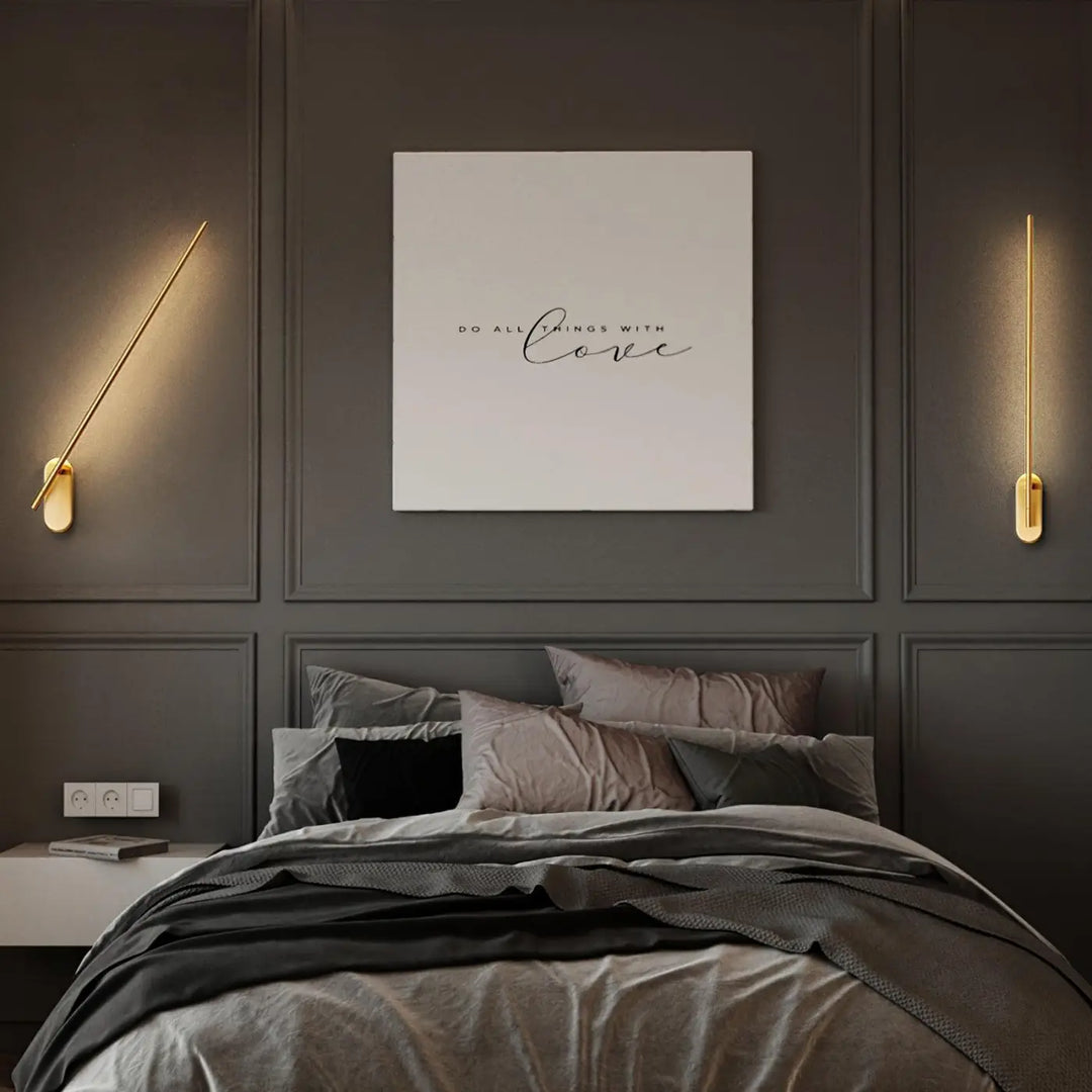 Applique Murale Salon Design Vertical Barre Fine