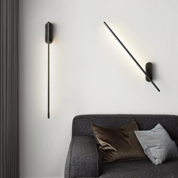 Applique Murale Salon Design Vertical Barre Fine