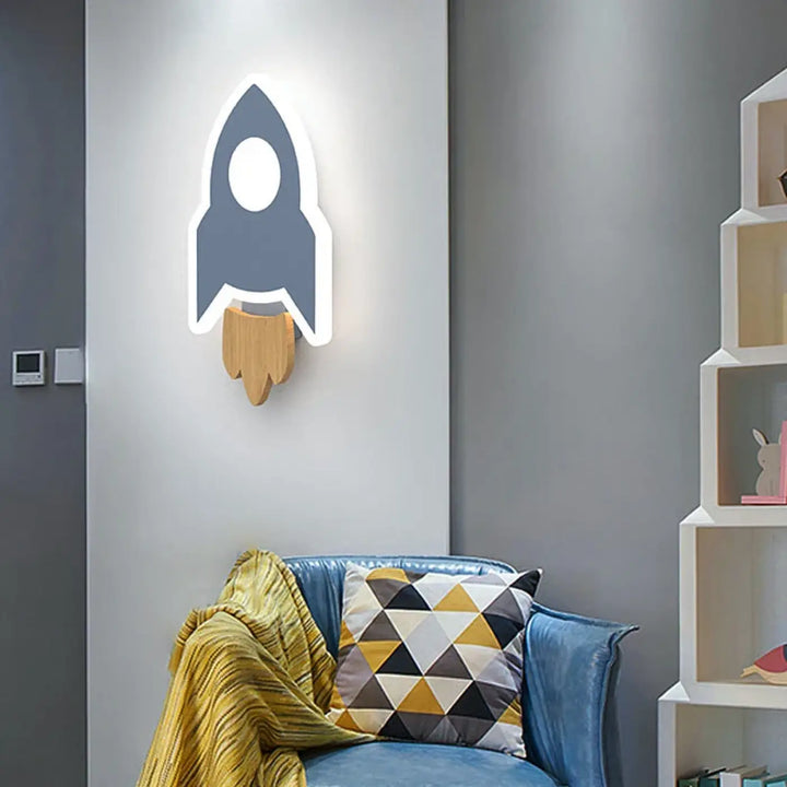 Applique Murale Fusée Pour Chambre D’Enfant Moderne