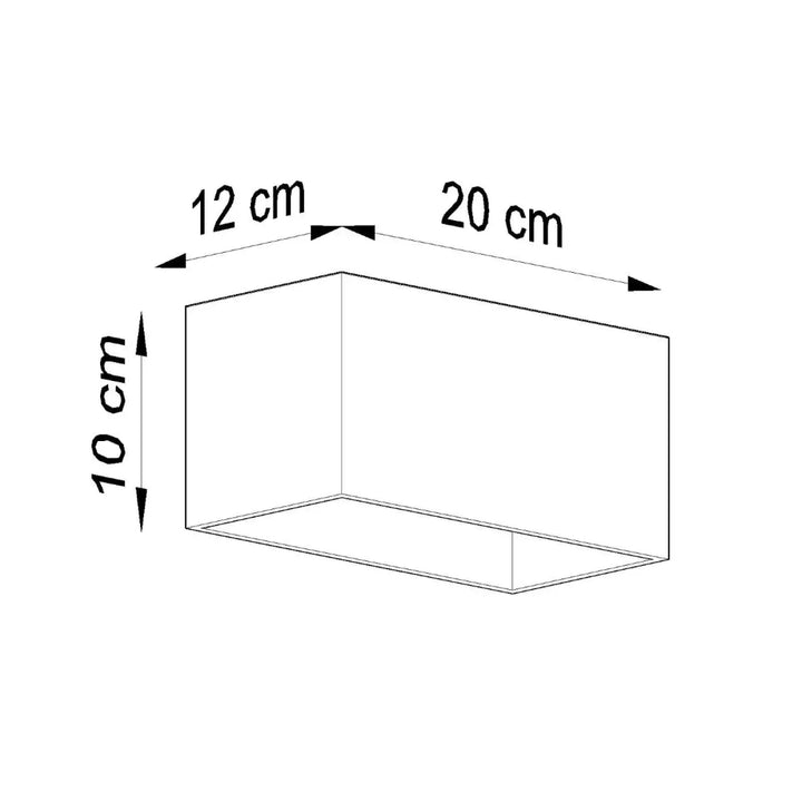 Applique murale quad maxi gris en bois naturel minimaliste dimensions 20x12x10 cm rectangulaire blanche