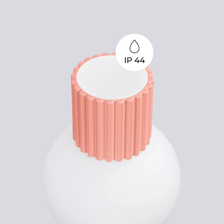 Applique murale halo en plastique corail avec intérieur blanc ip44 idéale pour lampe halo et bureau décorative
