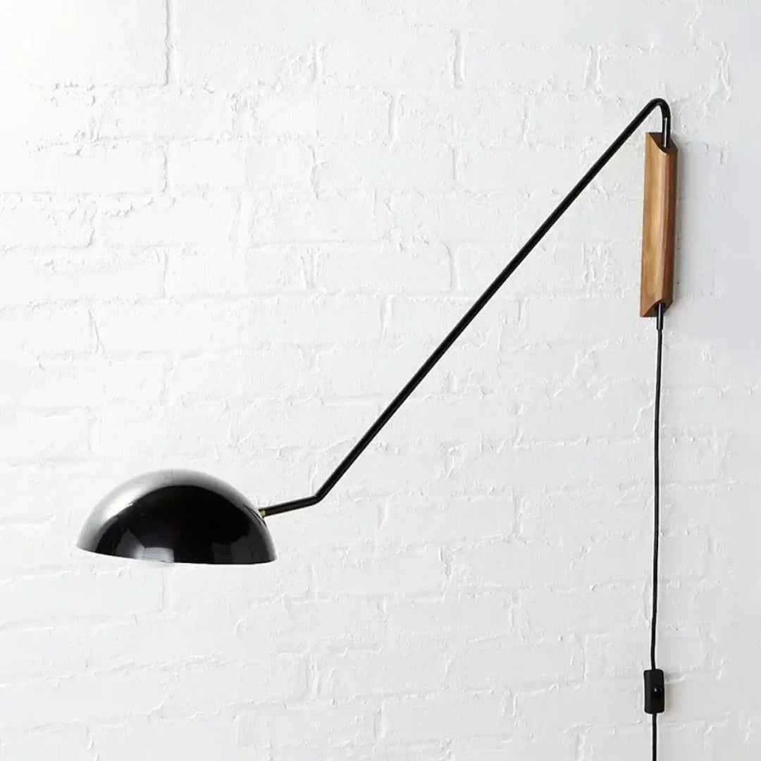 Applique industrielle orientable noir mat luminaire raffiné