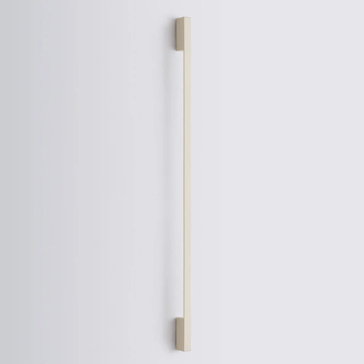 Applique murale sappo 150 led beige avec poignée tirage en nickel brossé design rectangulaire minimaliste vert olive six variantes