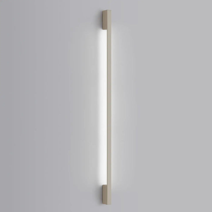 Applique murale sappo 150 led beige avec finition métallique brossée et lumière led intégrée blanc doux 4000k