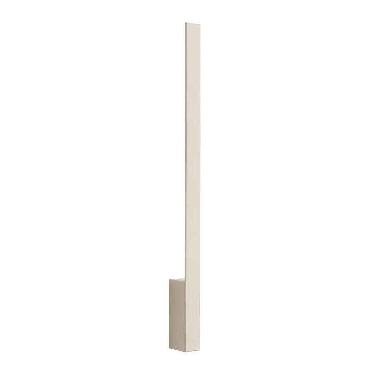 Applique murale lahti 70 beige avec module led intégré et boîtier allongé au design minimaliste moderne