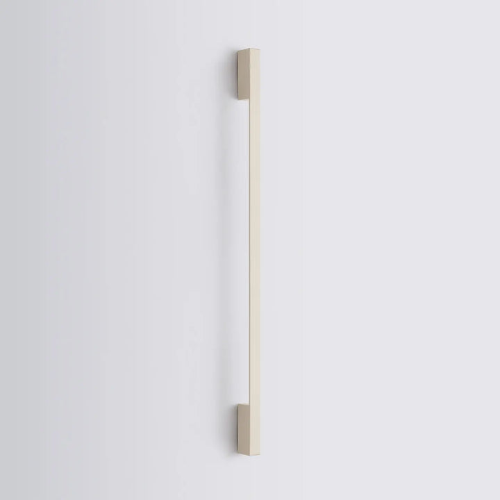 Applique murale sappo 120 led beige avec poignée rectangulaire minimaliste couleur crème et finition métallique élégante