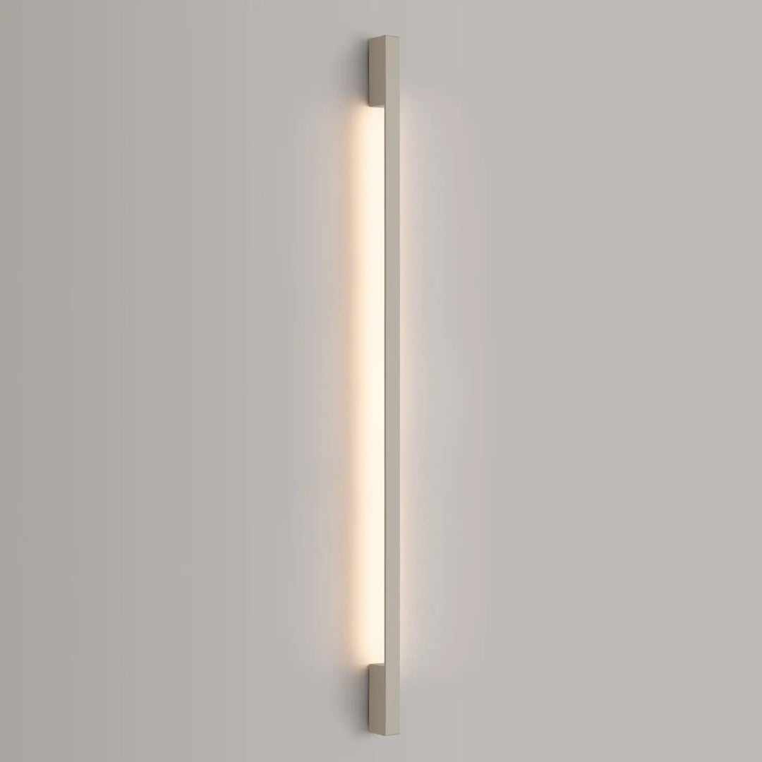 Applique murale sappo 150 led beige avec finition mate blanche et lumière chaude uniforme disponible en six variantes vert olive