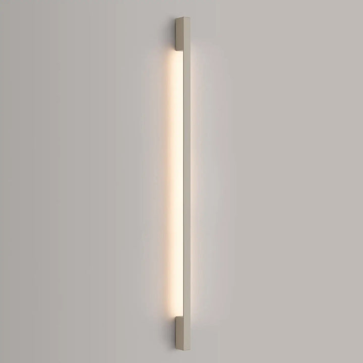 Applique murale sappo 150 led beige avec finition mate blanche et lumière chaude uniforme disponible en six variantes vert olive