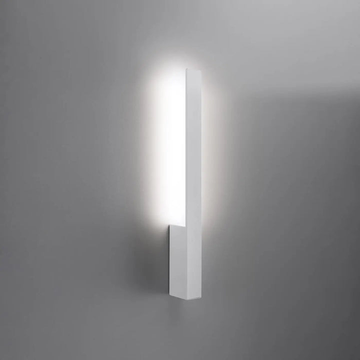 Applique murale lahti s 4000k blanche avec module led intégré et boîtier étroit design minimaliste moderne