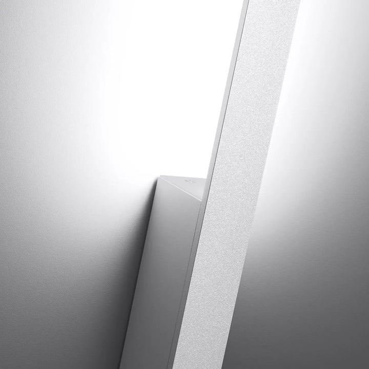 Applique murale lahti s 4000k blanc avec module led et boîtier étroit design minimaliste en surface texturée