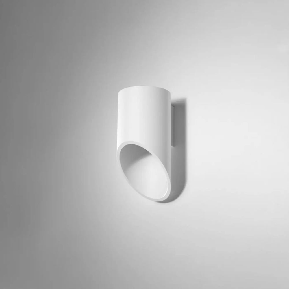 Applique murale penne 20 blanc minimaliste avec module led et l’ampoule led intégrée pour éclairage moderne
