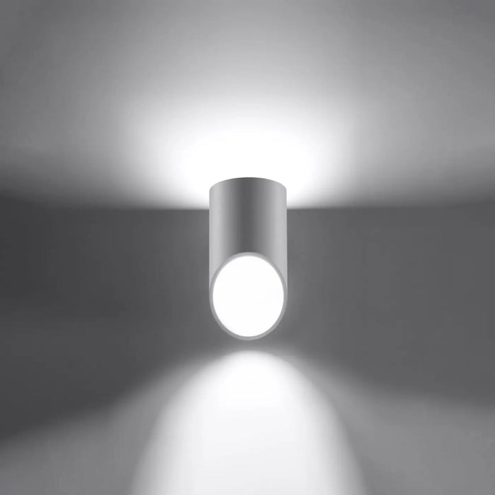 Applique murale penne 20 blanc avec module led cylindrique en métal pour éclairage doux et diffuse l ampoule led