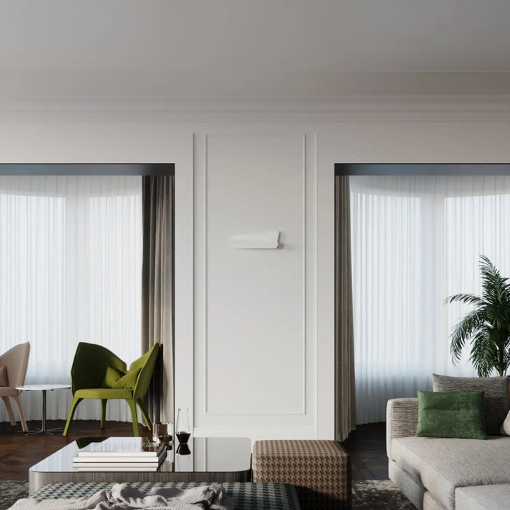 Applique murale aliza blanc avec design minimaliste offrant une solution minimaliste pour une atmosphère chaleureuse