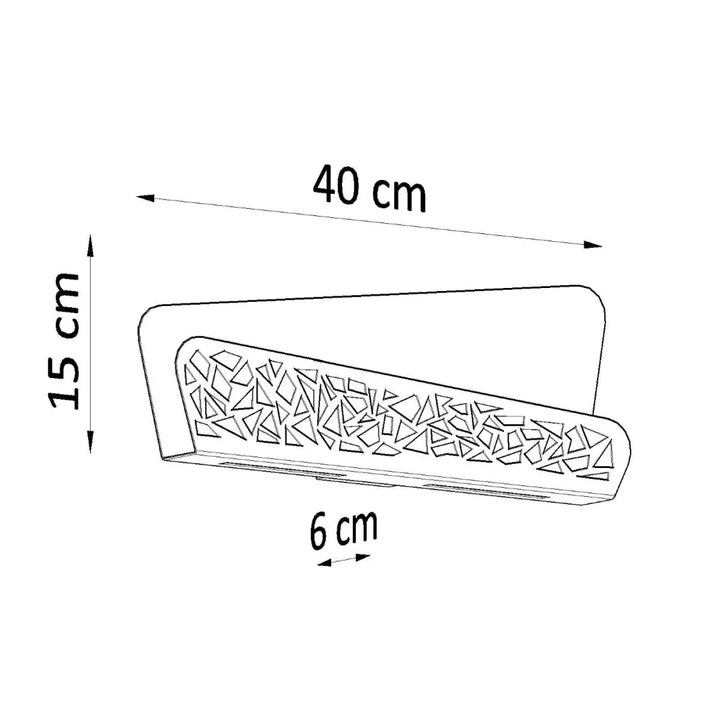 Applique murale aliza en blanc avec design géométrique minimaliste créant une atmosphère chaleureuse moderne