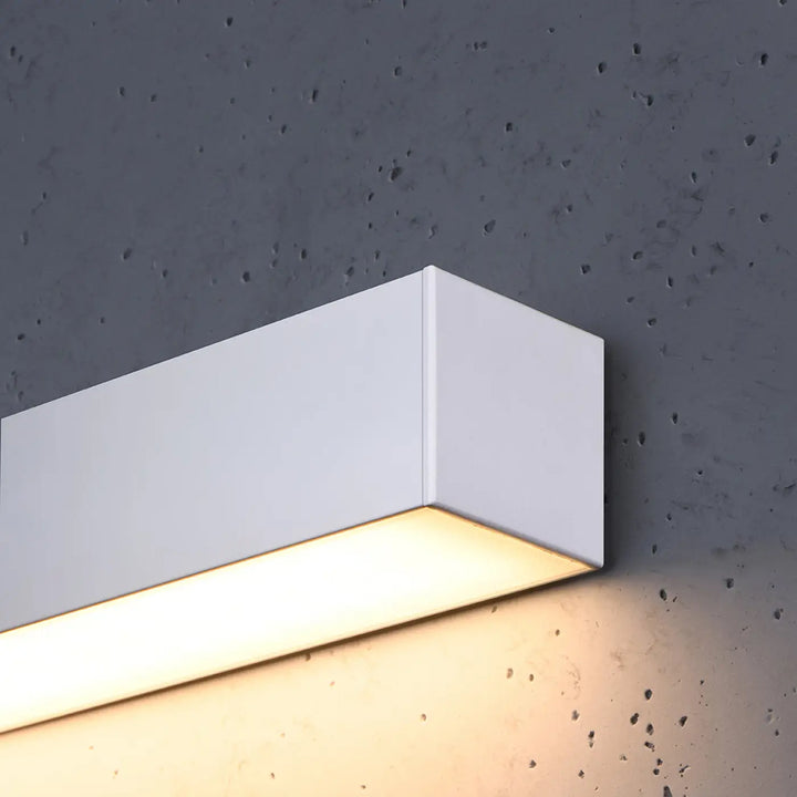 Applique murale blanche pinne 200 avec module led 3000k pour bureau à domicile et paramètres d’éclairage modernes
