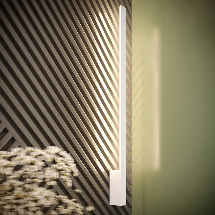 Applique murale lahti s 3000k blanc avec module led offrant une lumière diffuse et design rectangulaire minimaliste