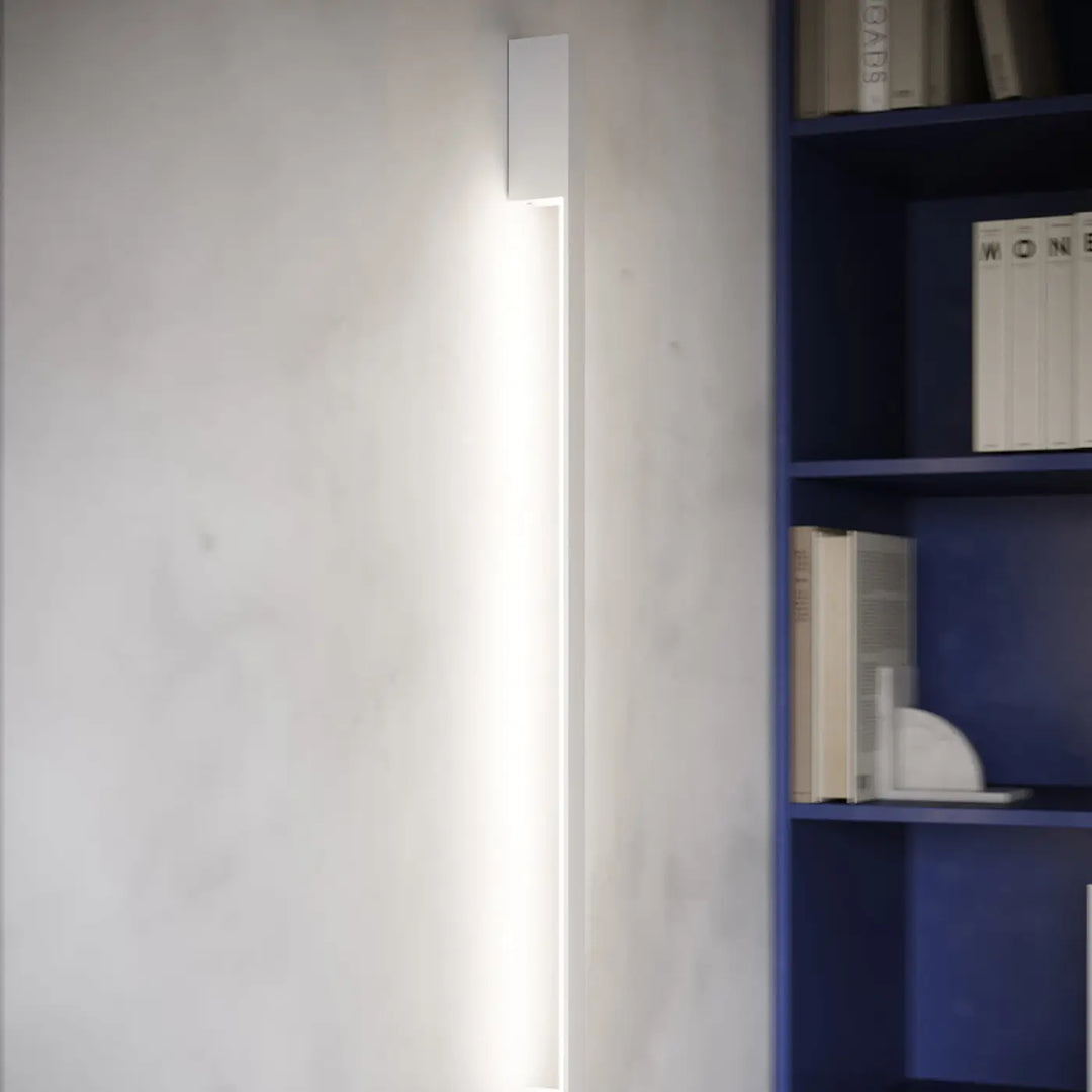Applique murale sapo m 3000k blanc avec module led et boîtier étroit design minimaliste pour lampadaire lahti