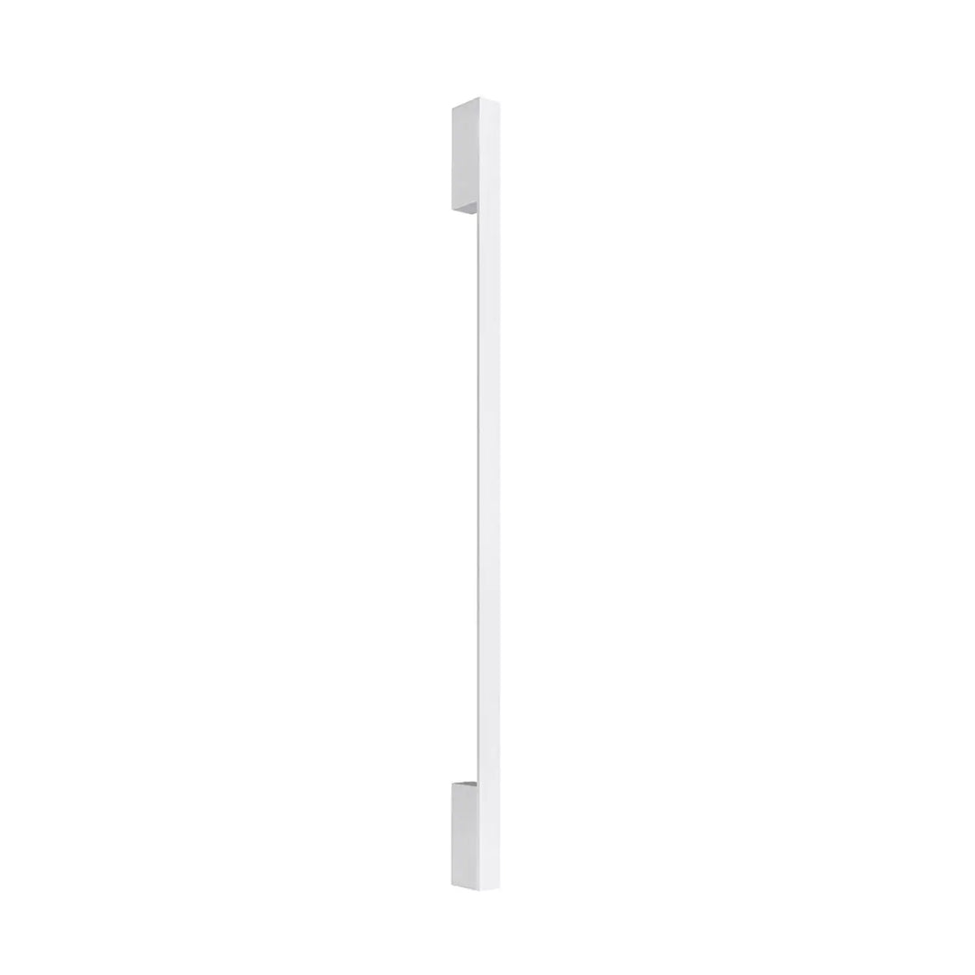 Applique murale sappa m 3000k blanc avec poignée de porte rectangulaire blanche design minimaliste module led boîtier étroit