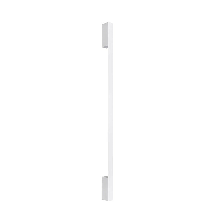 Applique murale sappa m 3000k blanc avec poignée de porte rectangulaire blanche design minimaliste module led boîtier étroit