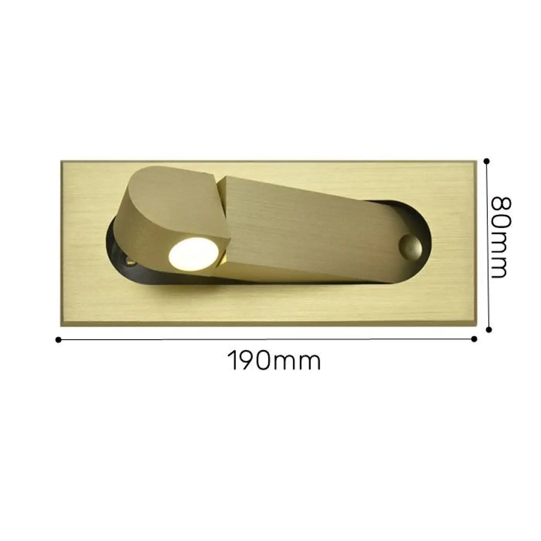 Applique Murale LED De Couloir Discrète Et Pliable En Métal