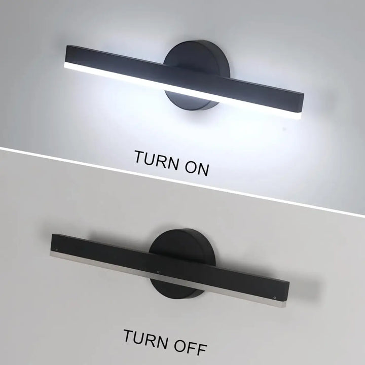 Applique Murale LED Design Élancé Minimaliste Noir Intérieur

