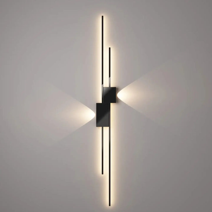 Applique Murale LED Design Graphique Noir et Blanc Moderne