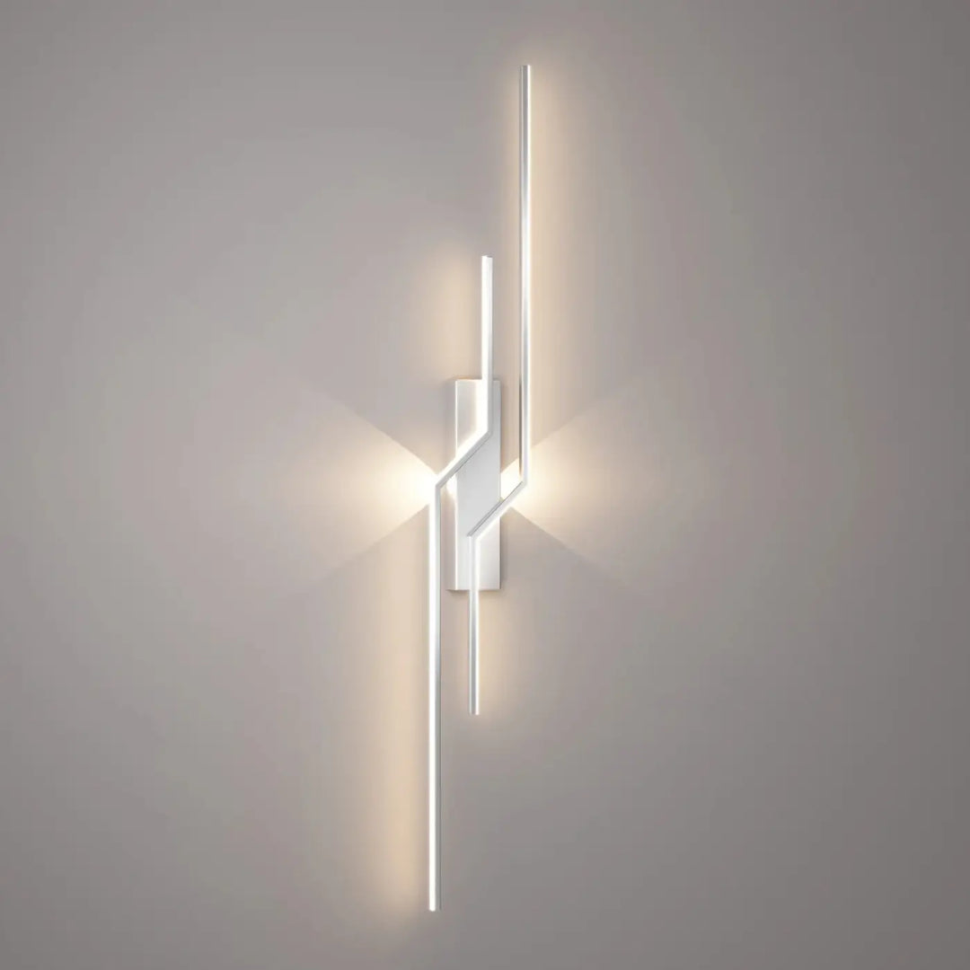 Applique Murale LED Design Graphique Noir et Blanc Moderne