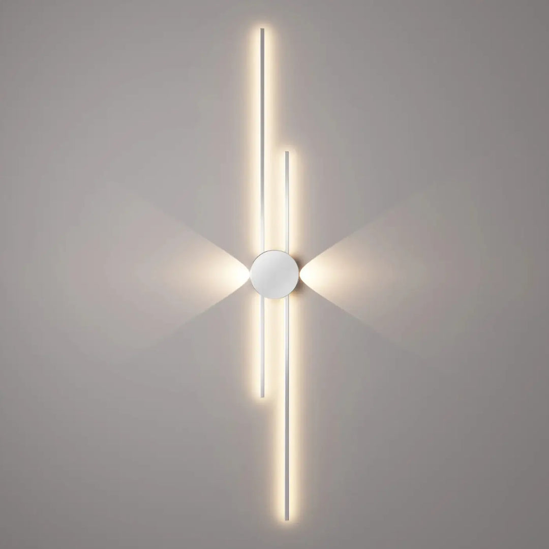 Applique Murale LED Design Graphique Noir et Blanc Moderne