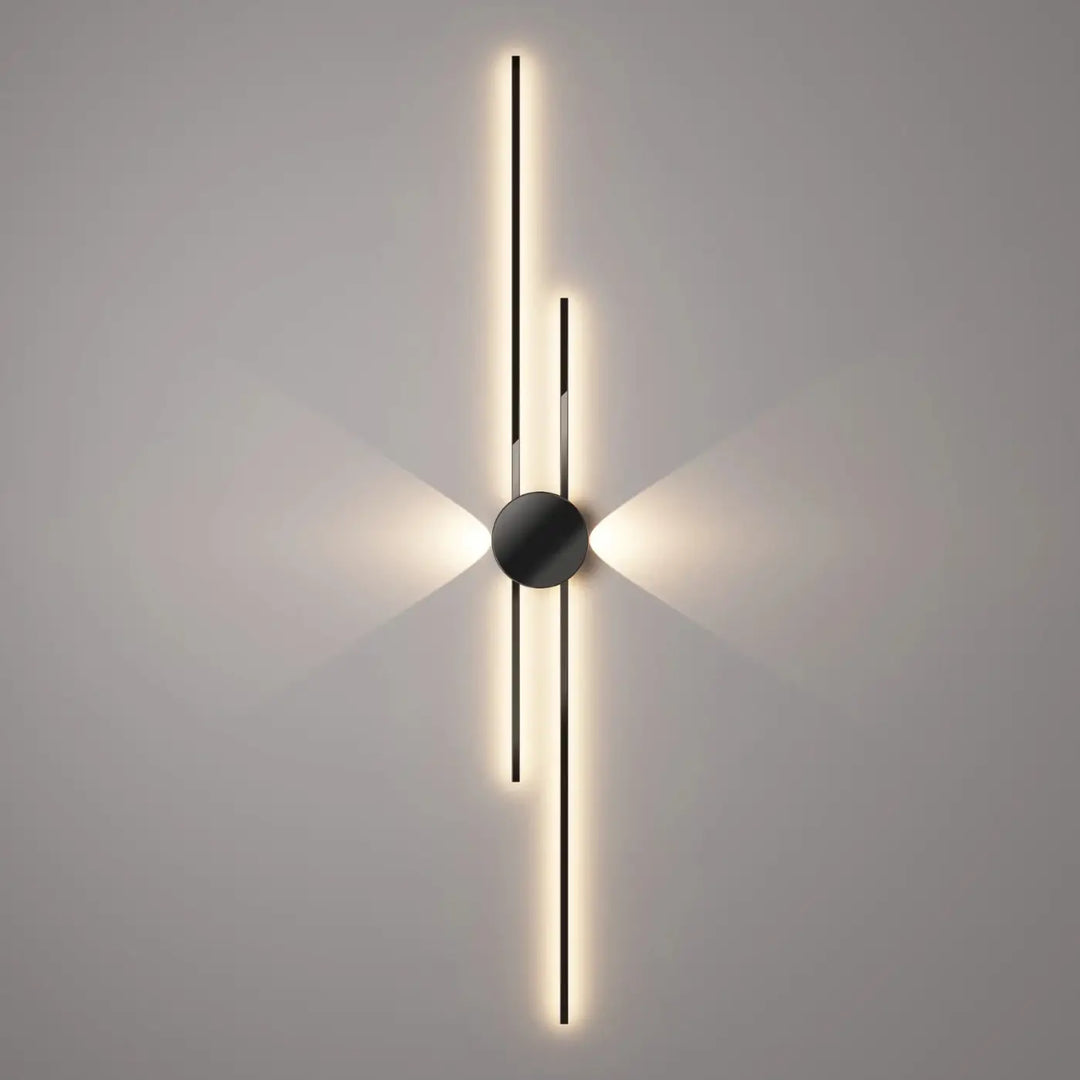Applique Murale LED Design Graphique Noir et Blanc Moderne