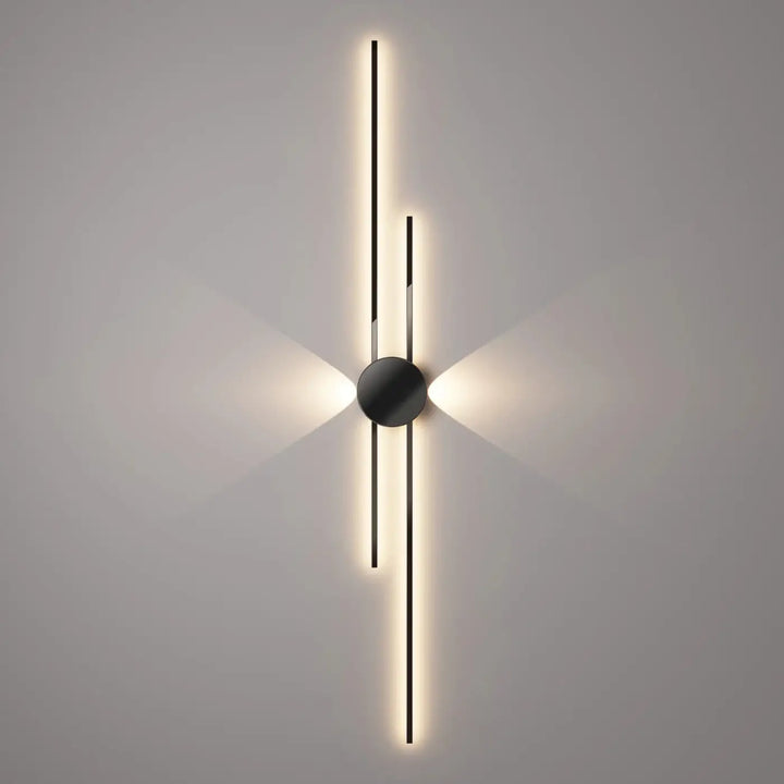 Applique Murale LED Design Graphique Noir et Blanc Moderne