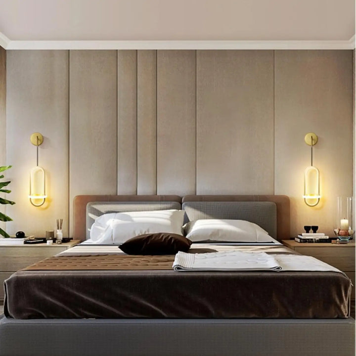 Applique Murale Led Design En Acrylique Noir Élancé