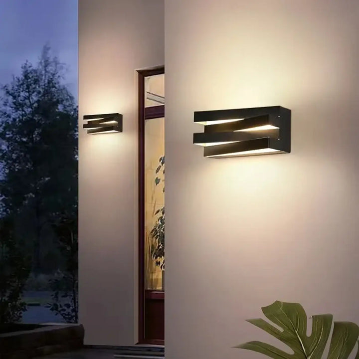 Applique Murale LED Design Moderne Noire Ou Blanche Graphique
