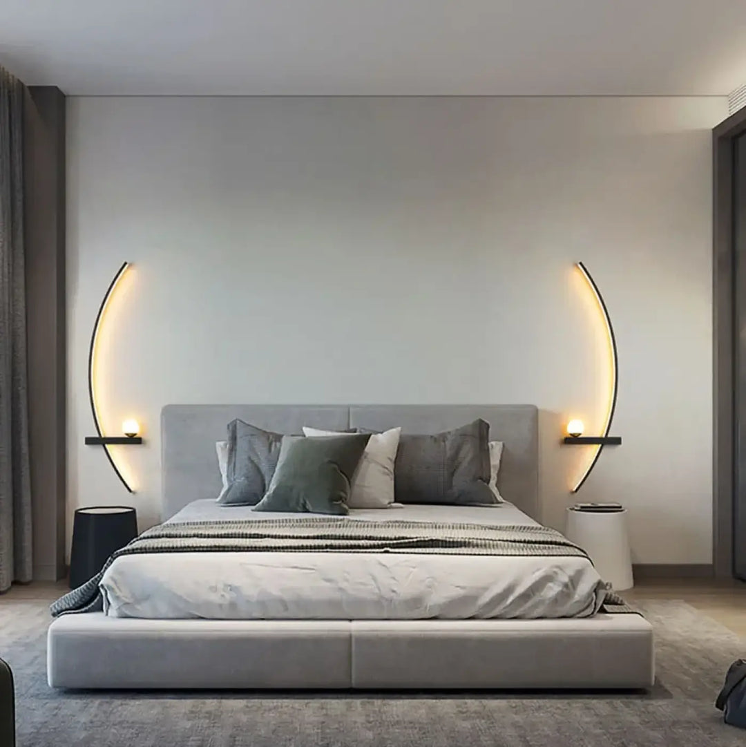Applique murale led design forme organique élégance