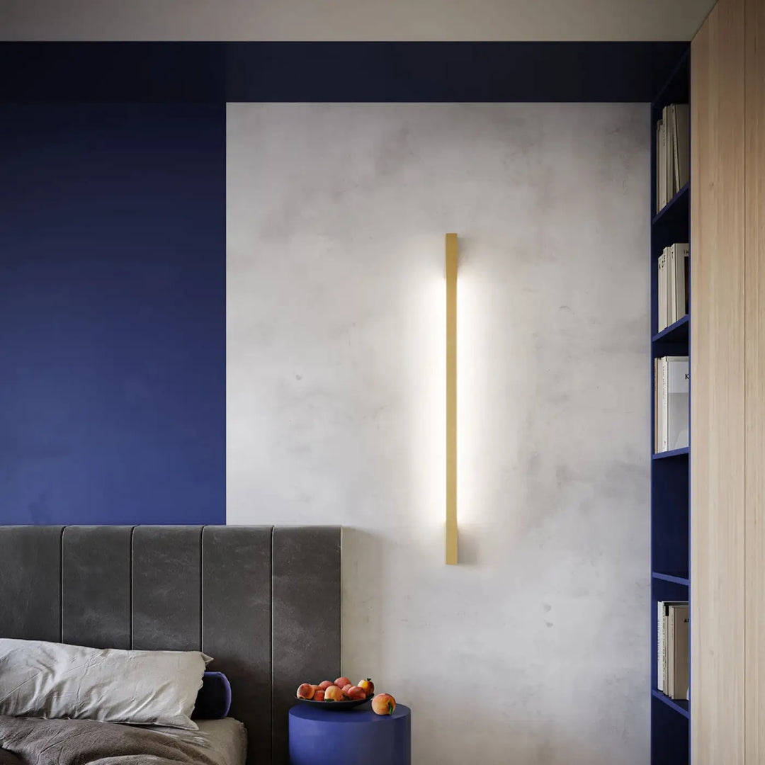 Applique murale sappo m 3000k doré avec finition dorée chaude et design rectangulaire slim compatible lampadaire lahti module led solutions imprévisibles