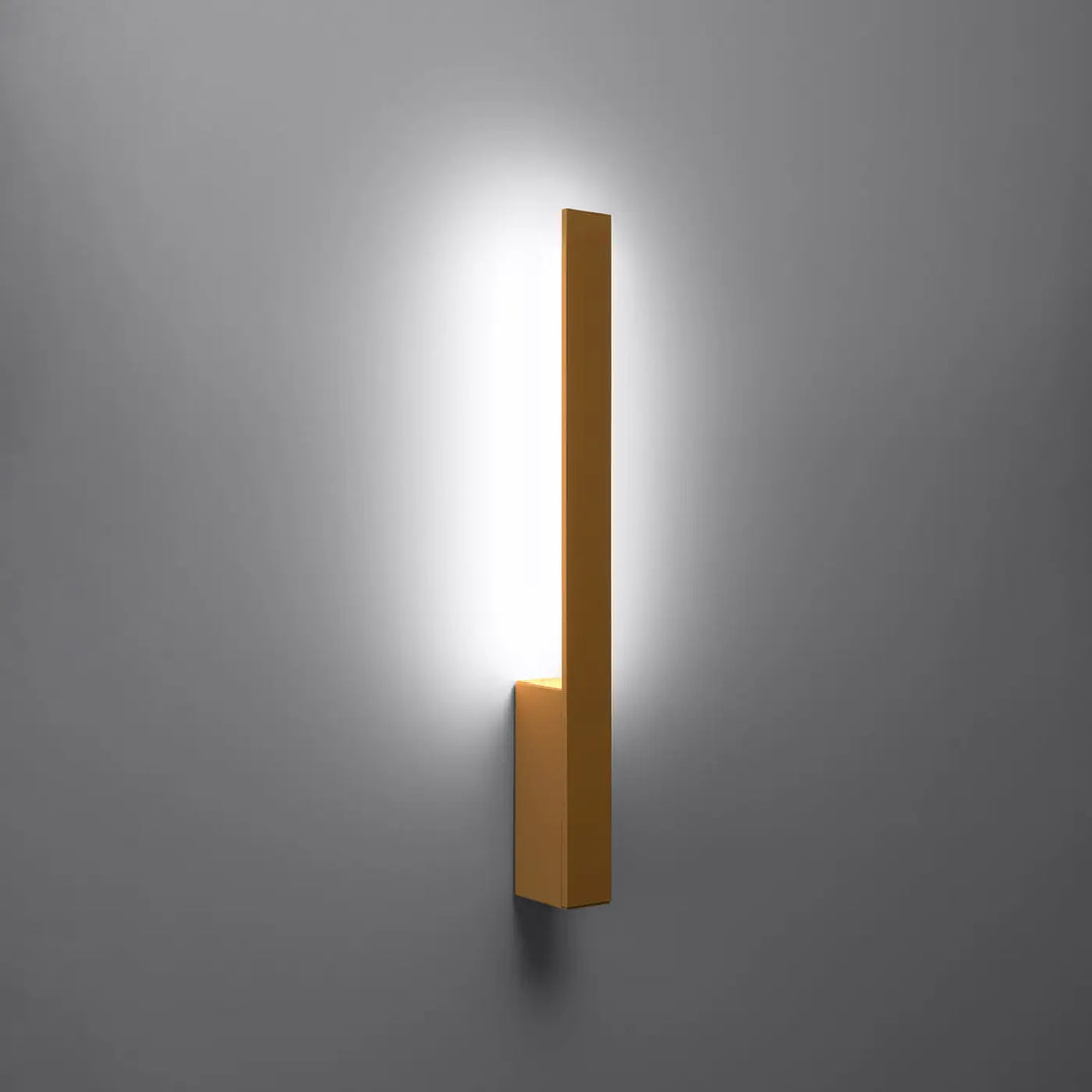 Applique murale lahti s 4000k dorée en métal avec module led design minimaliste pour solutions imprévisibles