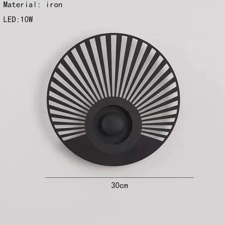 Suspension luminaire led design moderne fer noir