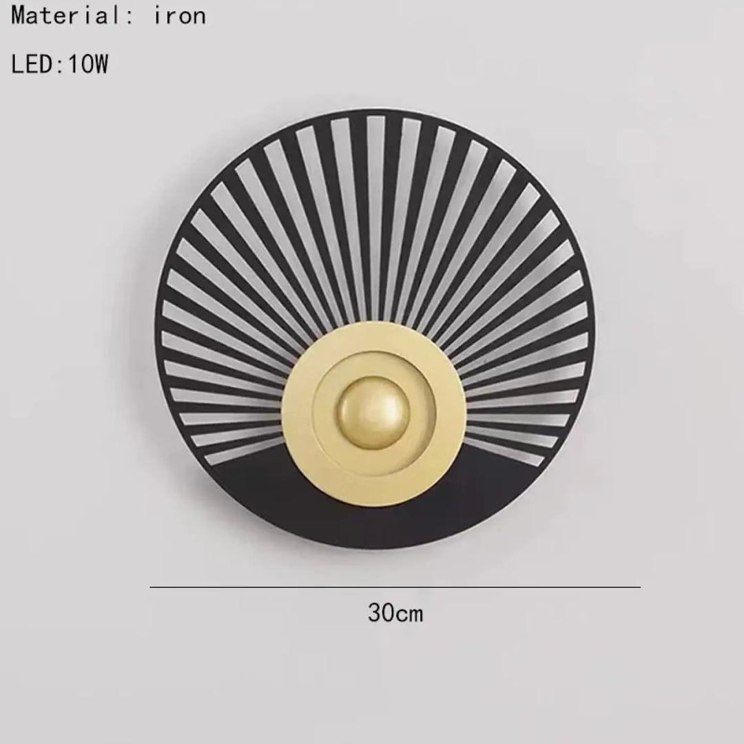 Suspension luminaire led design moderne fer noir