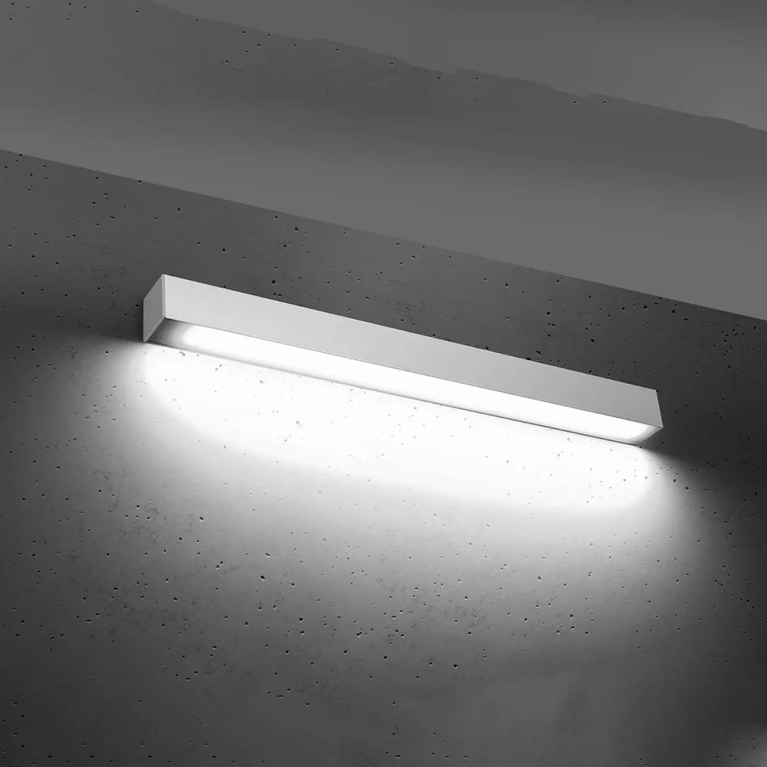Applique murale collection pinne blanc led moderne avec design minimaliste et paramètres d’éclairage 4000k