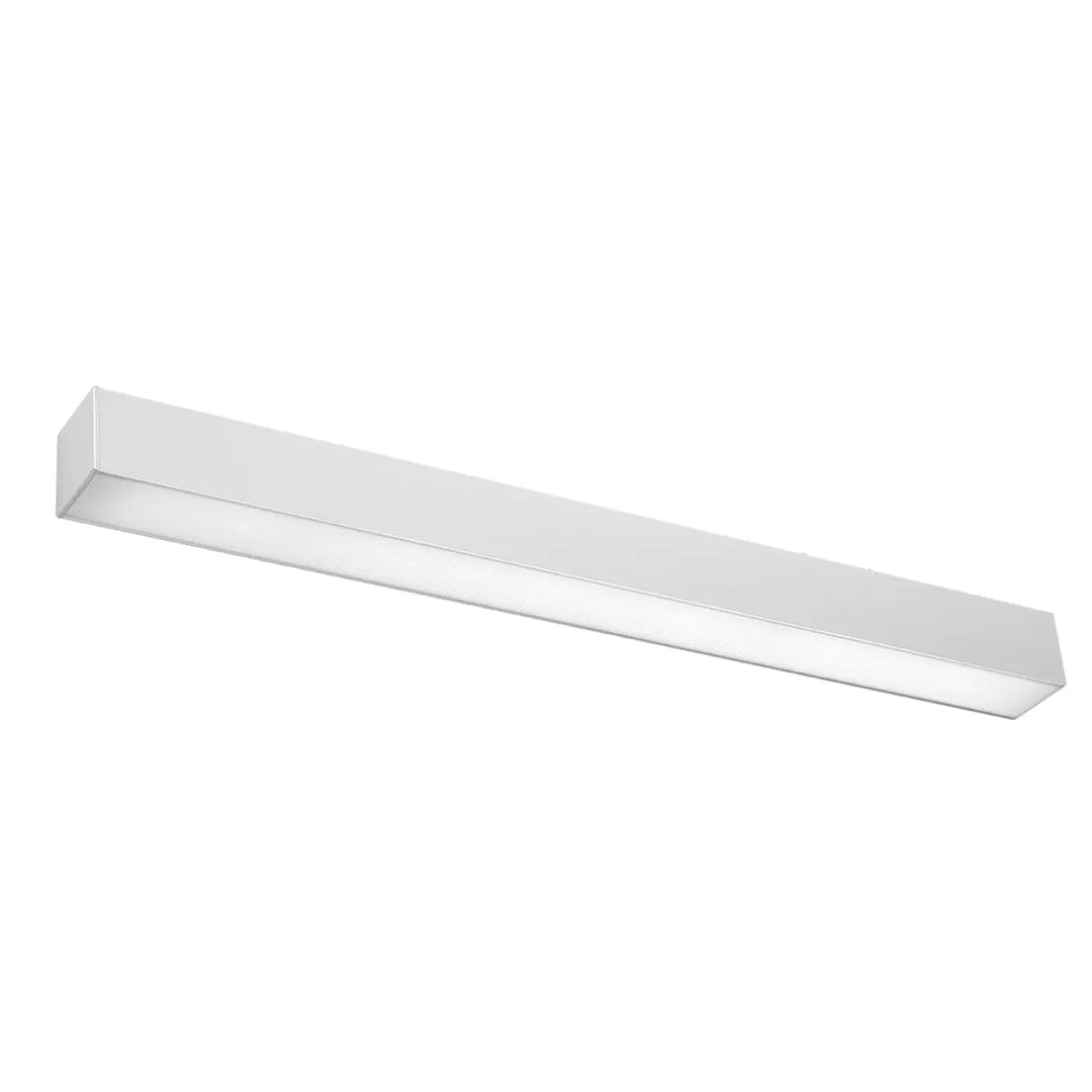 Applique murale pinne 67 gris avec module led blanc rectangulaire moderne et paramètres d’éclairage 4000K