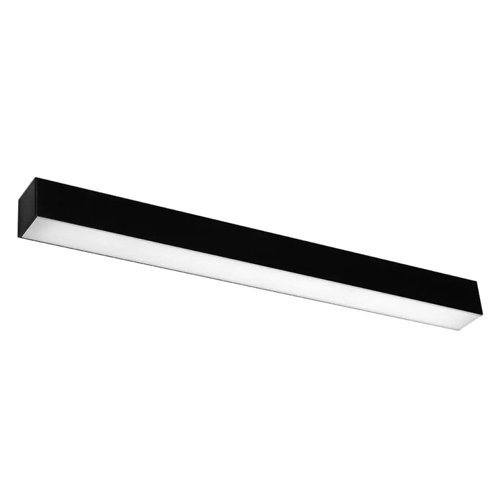 Applique murale pinne 67 4000k noir avec module led noir rectangulaire design moderne réglage des paramètres d’éclairage