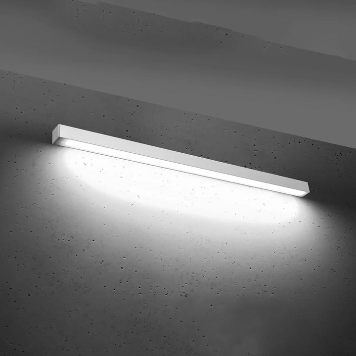 Applique murale blanche rectangulaire led collection pinne avec paramètres d’éclairage 4000k lampe suspendue design minimaliste