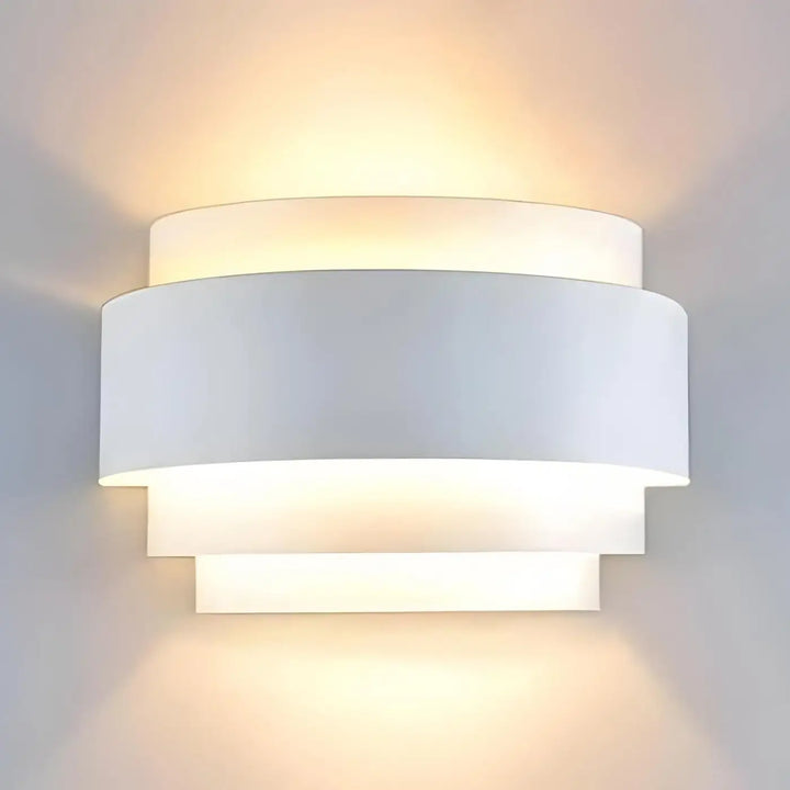 Applique Murale Led Moderne Cylindrique Blanche Lumière Haut Bas