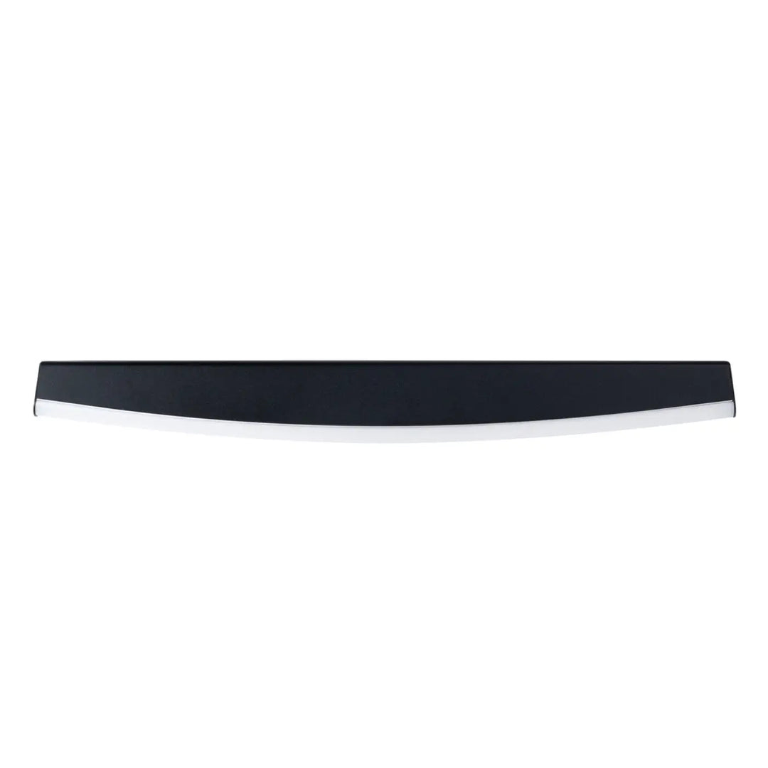 Applique murale jorun noir en chrome avec design courbé, luminaire à led offrant des couleurs d’éclairage 3000k