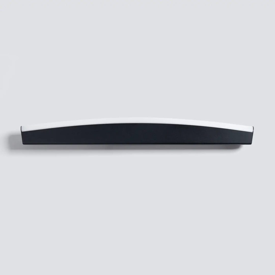 Applique murale jorun 3000k noir luminaire à led au design moderne courbé avec couleurs d’éclairage blanc et noir