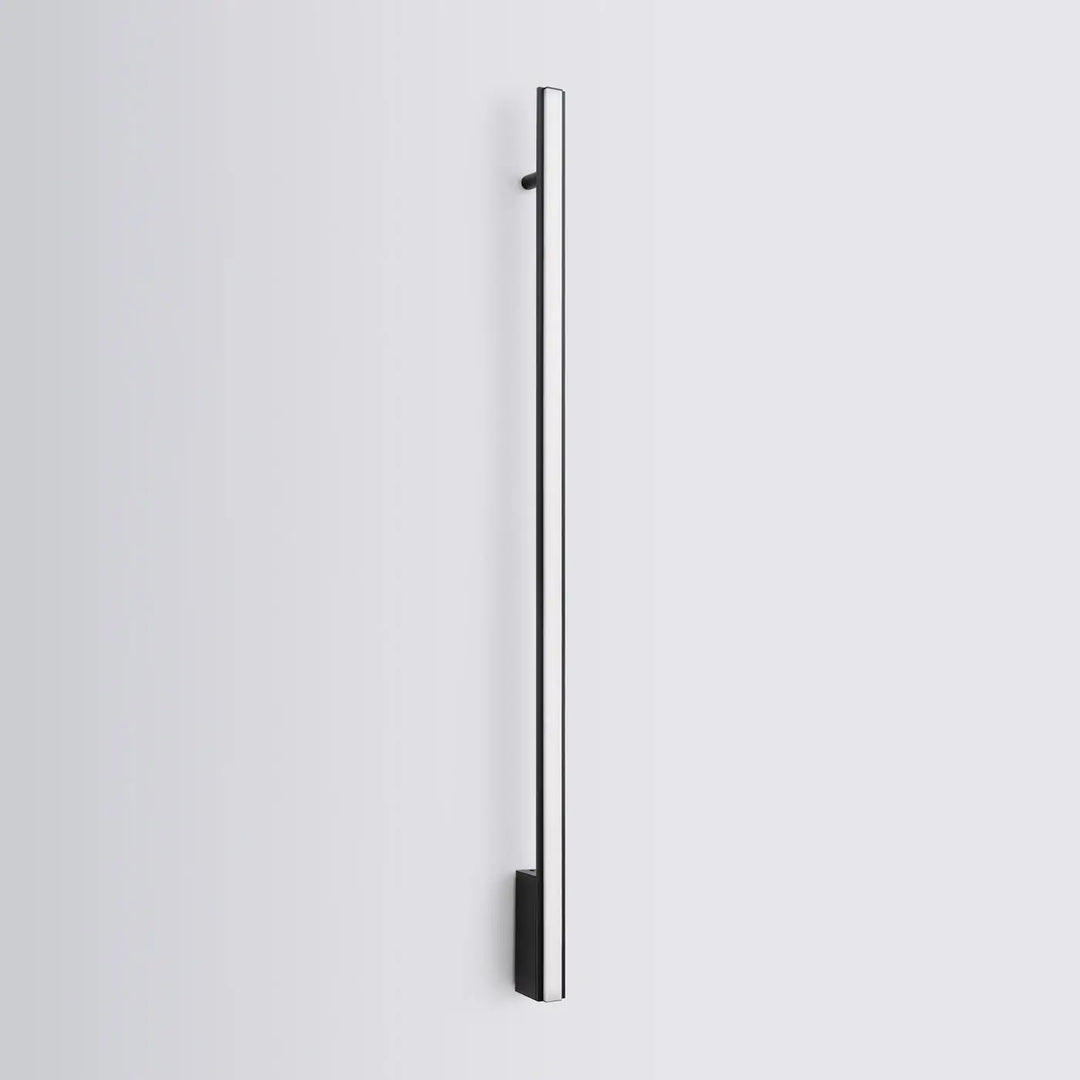 Applique murale lagom 120 4000k noir avec poignée en chrome design minimaliste et excellente finition collection lagom allie