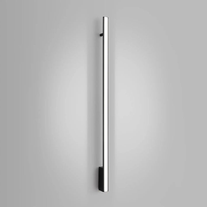Applique murale lagom 120 4000k en chrome avec fixation noire design minimaliste et excellente finition collection lagom allie